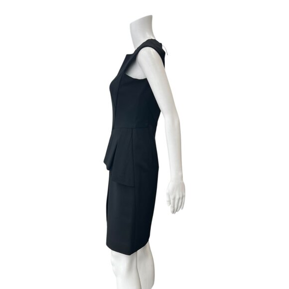 $1790 J. Mendel Black Layered Sheath Peplum Mini Dress size 6 - Picture 5 of 7